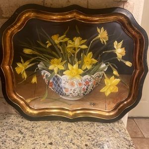 Decorative metal tray